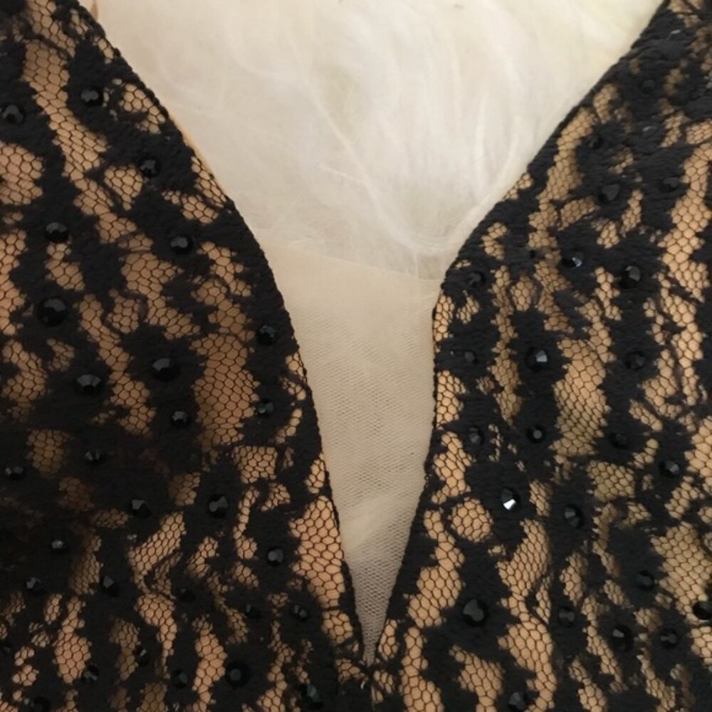 JOVANI BLACK/NUDE DRESS - Picture 5 of 5